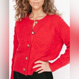 Smash + Tess Red Heart Bobble Cardi